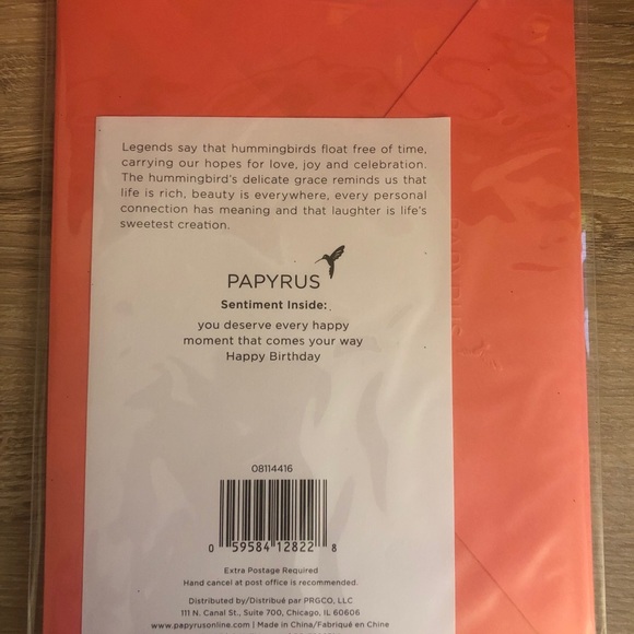 New Owl Papyrus Card - Picture 2 of 2